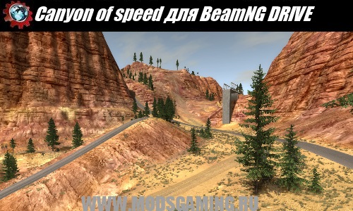 BeamNG DRIVE download mod map Canyon of speed