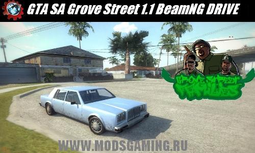 BeamNG DRIVE скачать мод карта GTA SA Grove Street 1.1