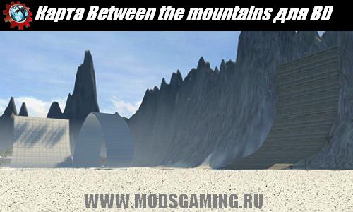 BeamNG DRIVE скачать мод карта Between the mountains