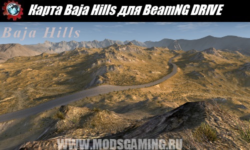BeamNG DRIVE download map mod Baja Hills