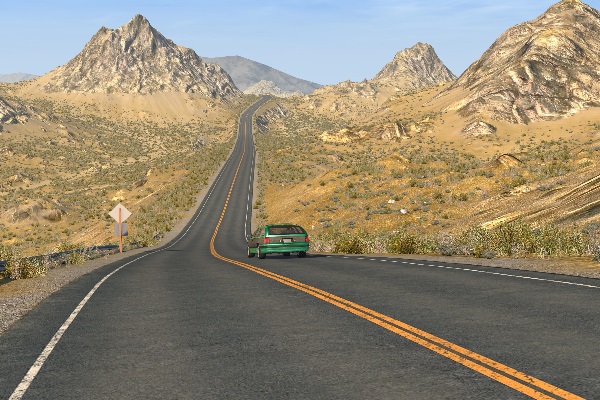 BeamNG DRIVE map mod Baja Hills