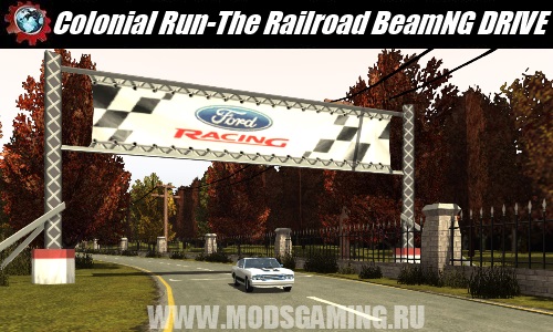 BeamNG DRIVE download map mod Colonial Run - The Railroad