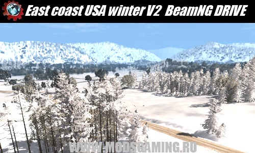 BeamNG DRIVE download mod map East coast USA winter V2
