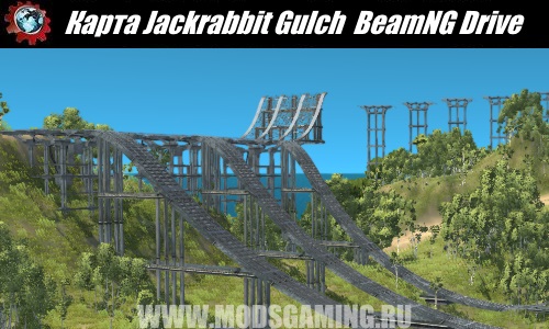 BeamNG Drive map download modes Jackrabbit Gulch - The Vehicular Stunt Island