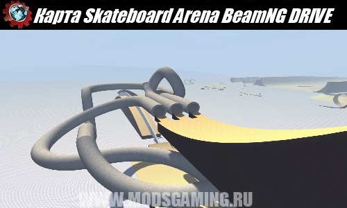 BeamNG DRIVE download map mod Skateboard Arena