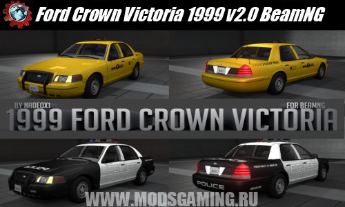 BeamNG DRIVE download mod car Ford Crown Victoria 1999 v2.0