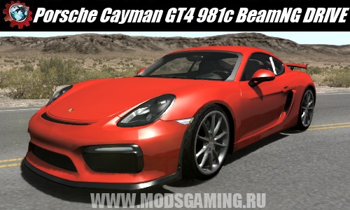 BeamNG DRIVE download mod car Porsche Cayman GT4 981c