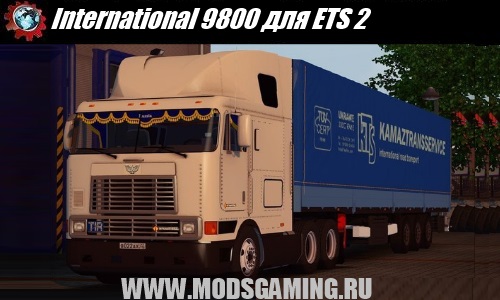Euro Truck Simulator 2 скачать мод грузовик International 9800 + Интерьер