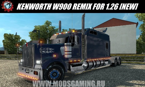 Euro Truck Simulator 2 download mod truck KENWORTH W900 REMIX FOR 1.26 [NEW]