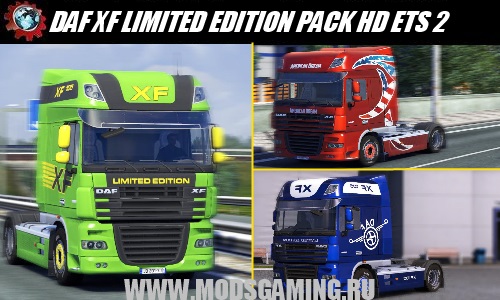 Euro Truck Simulator 2 download mod truck DAF XF LIMITED EDITION PACK HD