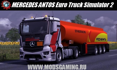 Euro Truck Simulator 2 download mod truck MERCEDES ANTOS