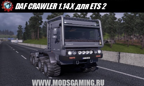 Euro Truck Simulator 2 скачать мод машина DAF CRAWLER & HIGH LIFT UPDATE 1.14.X