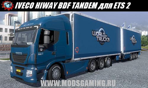 Euro Truck Simulator 2 скачать мод грузовик IVECO HIWAY BDF TANDEM