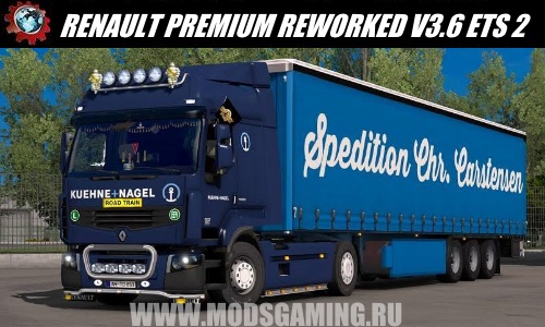 Euro Truck Simulator 2 download mod truck RENAULT PREMIUM REWORKED V3.6