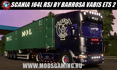 Euro Truck Simulator 2 скачать мод грузовик SCANIA 164L RSJ BY BARROSA VABIS