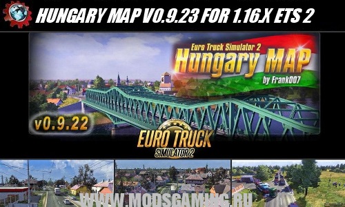 Euro Truck Simulator 2 download map mod HUNGARY MAP V0.9.23 FOR 1.16.X