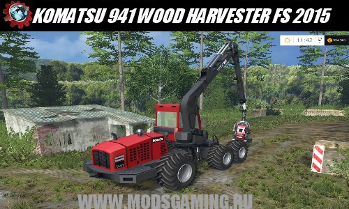 Farming Simulator 2015 download mod tractor KOMATSU 941 WOOD HARVESTER