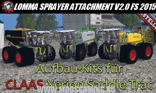 Farming Simulator 2015 download mod fertilizer spreaders LOMMA SPRAYER ATTACHMENT V2.0