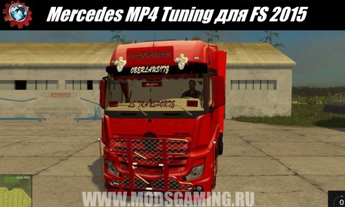 Farming Simulator 2015 download mod trucks Mercedes MP4 Tuning