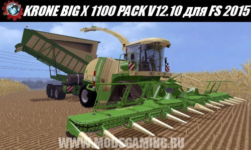Farming Simulator 2015 download mod harvester KRONE BIG X 1100 BEASTPACK V12.10 BETA