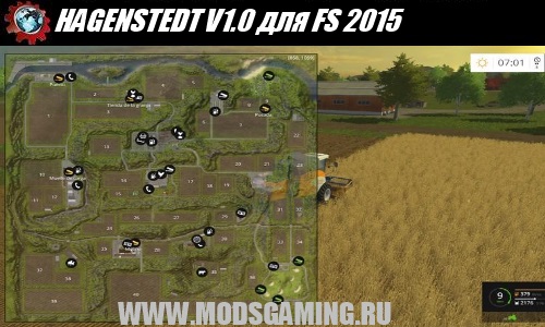 Farming Simulator 2015 скачать мод Карта HAGEN Stedt V1.0