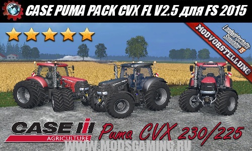 Farming Simulator 2015 download mod tractor CASE PUMA PACK CVX FL V2.5