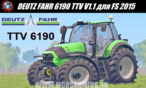 Farming Simulator 2015 download mod tractor DEUTZ FAHR 6190 TTV V1.1