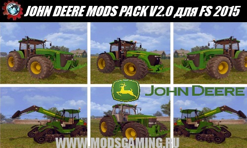 Farming Simulator 2015 download mod tractor JOHN DEERE MODS PACK V2.0