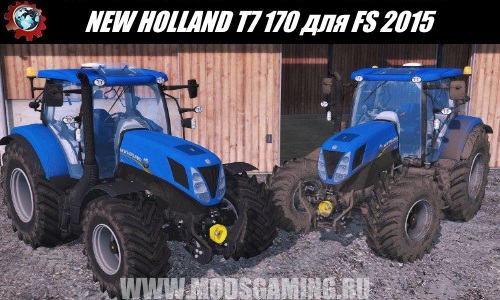 Farming Simulator 2015 download mod tractor NEW HOLLAND T7 170