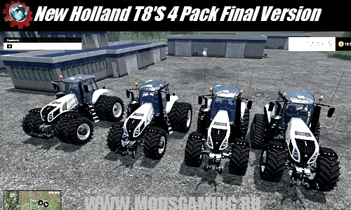 Farming Simulator 2015 download mod New Holland T8'S 4 Pack Final Version