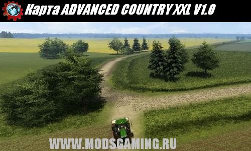 Farming Simulator 2013 скачать мод карта ADVANCED COUNTRY XXL V1.0