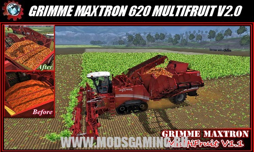 Farming Simulator 2013 скачать мод комбайн GRIMME MAXTRON 620 MULTIFRUIT V2.0