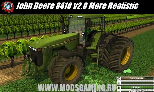 Farming Simulator 2013 скачать мод John Deere 8410 v2.0 More Realistic