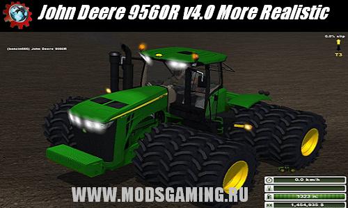 Farming Simulator 2013 скачать мод трактор John Deere 9560R v4.0 More Realistic