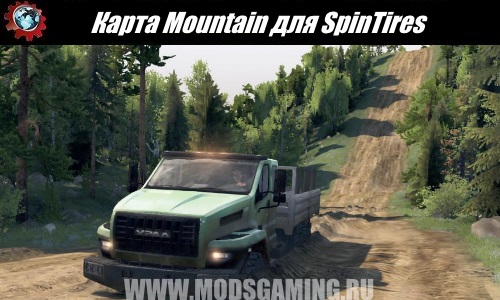 Spin Tires download mod Mountain Map