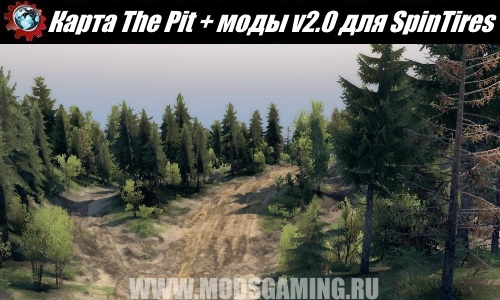 SpinTires download Fashion Map The Pit + fashion v2.0