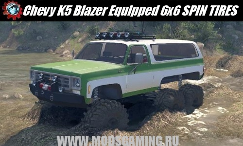SPIN TIRES download mod SUV 1975 Chevy K5 Blazer Equipped 6x6