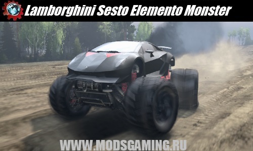 SPIN TIRES download mod SUV Lamborghini Sesto Elemento Monster truck