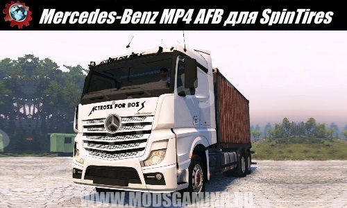 SpinTires download mod Truck Mercedes-Benz MP4 AFB