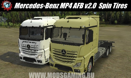 Spin Tires download mod Truck Mercedes-Benz MP4 AFB v2.0