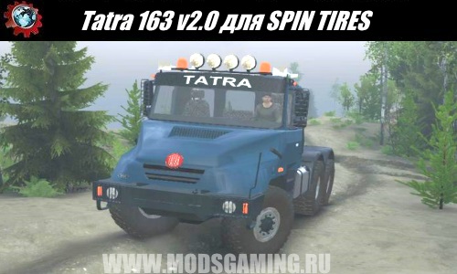 SPINTIRES download mod truck Tatra 163 for v2.0 03/03/16