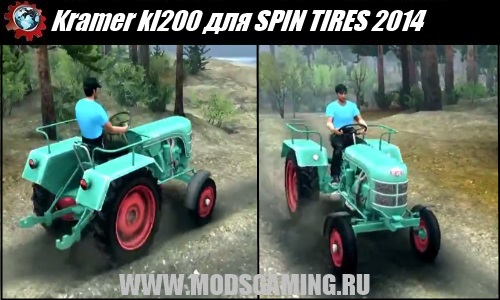 SPIN TIRES 2014 download mod tractor Kramer kl200