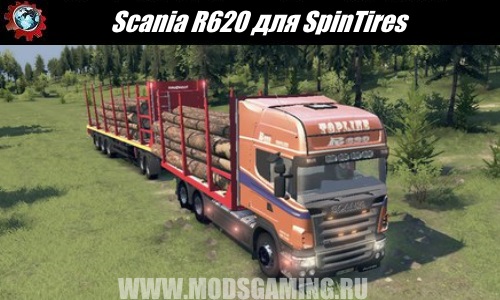 SpinTires download mod truck Scania R620