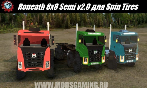 Spin Tires Truck download mod Roneath 8x8 Semi v2.0