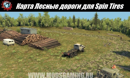 Spin Tires download map mod Forest roads