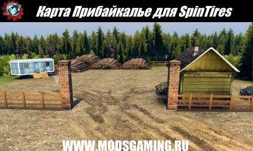 SpinTires download map mod Baikal