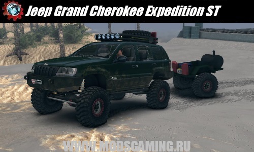 Spin Tires скачать мод машина Jeep Grand Cherokee Expedition