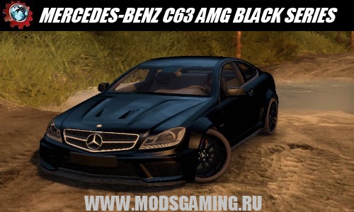 Spin Tires v1.5 скачать мод MERCEDES-BENZ C63 AMG BLACK SERIES 2013 1.0