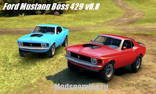 Скачать мод для Spin Tires 2013 v1.5 Ford Mustang Boss 429 v0.8
