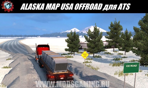 American Truck Simulator download map mod USA OFFROAD ALASKA MAP
